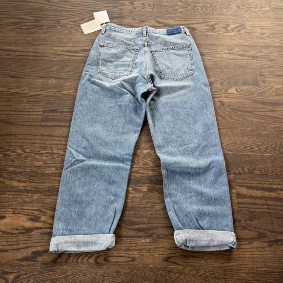 ETICA Bryce Pinch Waist Boyfriend High Rise Jeans - Faded Blue - Picture 5 of 15
